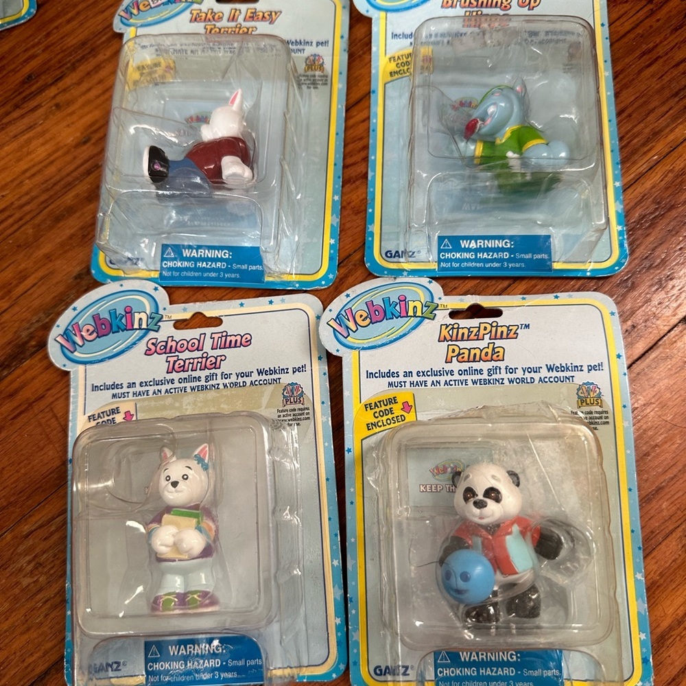 RARE & Retired Webkinz Figurines 4 pieces -- BNWT